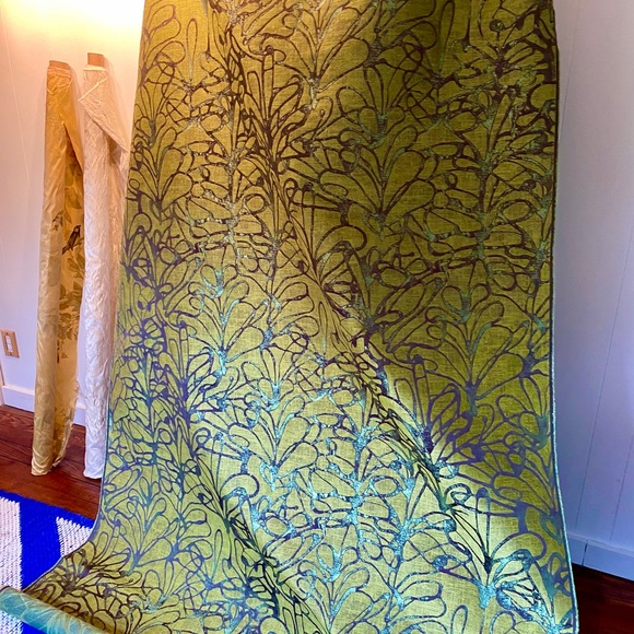 Schindler Fabric Other - SOLD PREMIER Butterfly Silk in Green 🦋